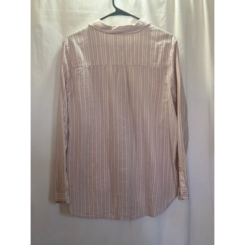 Universal Thread Pink and White Striped Button-Down Shirt - Picture 5 of 5